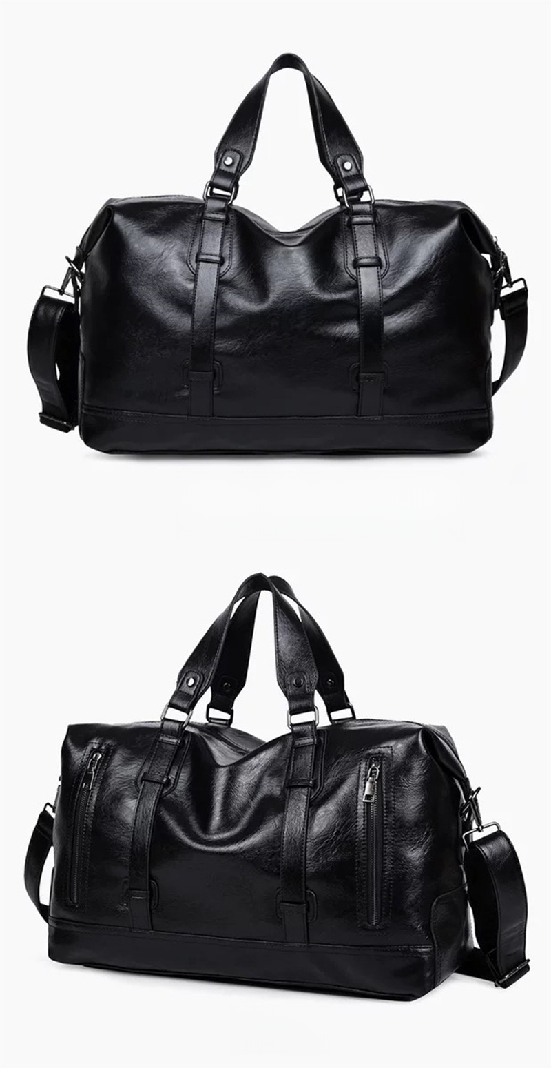 Borsa a mano casual da lavoro di grande capacità, borse da uomo in pelle PU di alta qualità con spalla obliqua, borse da viaggio_voghion.com